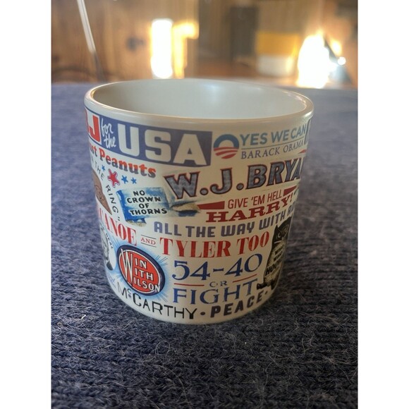 Unemployed Philosophers Guild Back To Normalcy Presidents Mug Coffee Cup 2007 - Picture 2 of 6